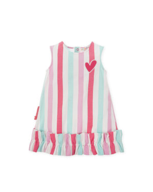 Agatha Ruiz Girls' Pastal Stripe Dress