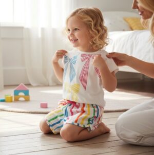 Agatha Ruiz Rainbow Short and Tee Set