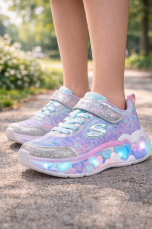 Skechers Toddler Girl S-Lights: Eternal Heart Trainer