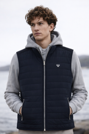 Walker and Hunt Hybrid Navy Gilet