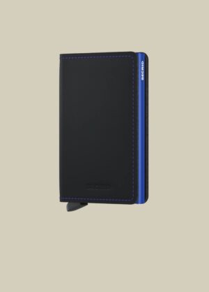 Secrid Miniwallet Matte Black and Blue