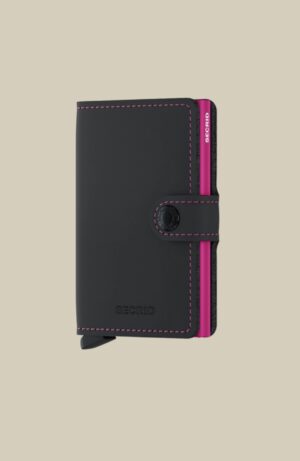 Secrid Black and Fuchsia Miniwallet