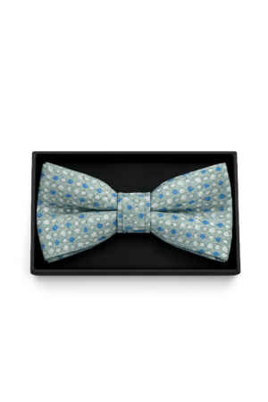 Zazzi Boys Mint Pattern Bow and Pocket Square Set