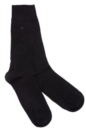 Swole Panda Men's Bamboo Jett Black Socks