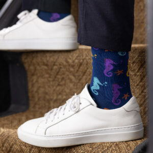 Swole Panda Men's Bamboo Seahorse Socks