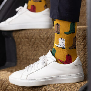 Swole Panda Men's Bamboo Cowboy Socks