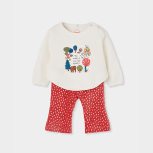 Boboli Baby Girls Woodland Print Top and Leggings Set