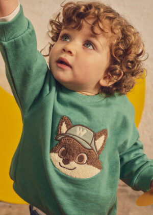 Mayoral baby animal print sweatshirt