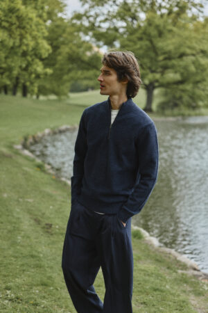 Casual Friday Paco Half- Zip Knitted Jumper