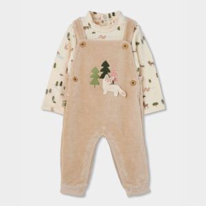 Boboli Baby Boys Woodland Dungaree Outfit