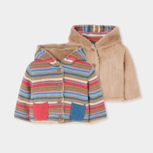 Boboli Baby Reversible Hooded Cardigan