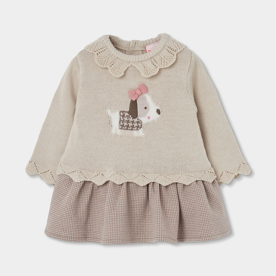 Boboli Kids Knitted Dog Dress