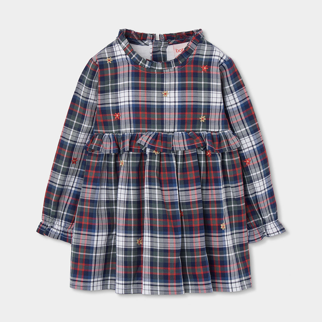 Boboli Girls Tartan Dress
