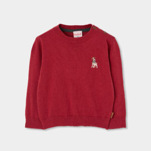 Boboli Boys Red Knit Jumper