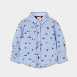 Boboli Boys Helicopter Print Shirt
