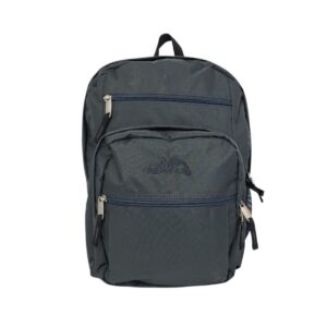 Riidge 53 College Backpack in Charcoal - large durable nylon backpack with multiple compartments and side water bottle pocket