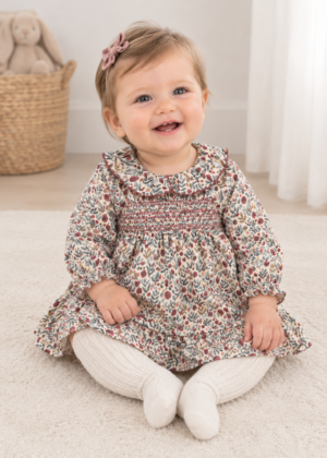 Mayoral Newborn Girl Printed Dress in Mult