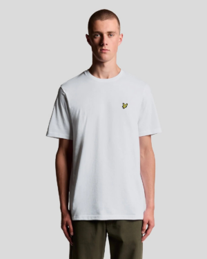 Lyle and Scott Cotton Crew Plain White T-Shirt