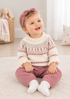 Mayoral Newborn Girl Knitted Jumper
