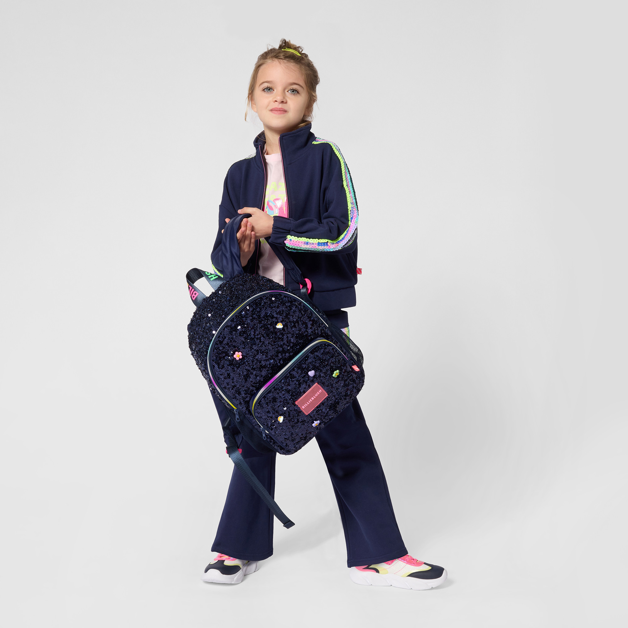 Billieblush Navy Zip Sweatshirt