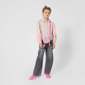 Billieblush Grey Wash Balloon Leg Jeans
