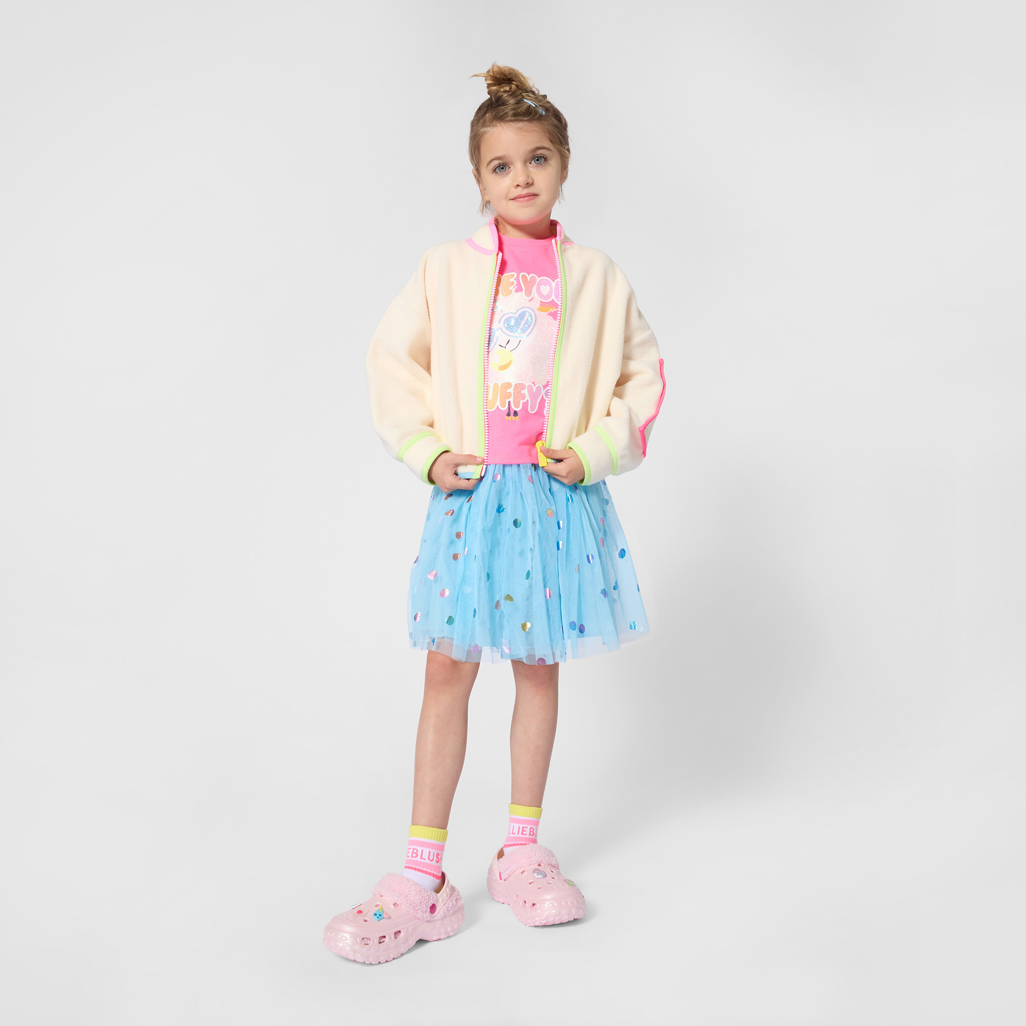 Billieblush Blue Heart Tulle Skirt