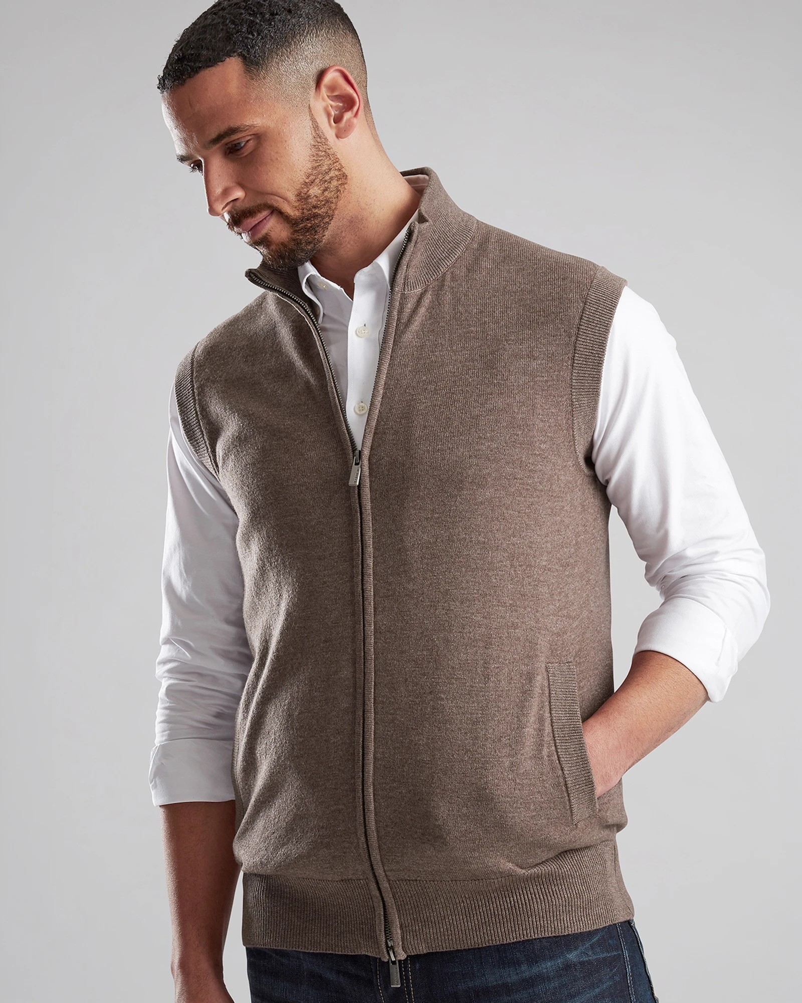 Vedoneire Full Zip Merino Vest