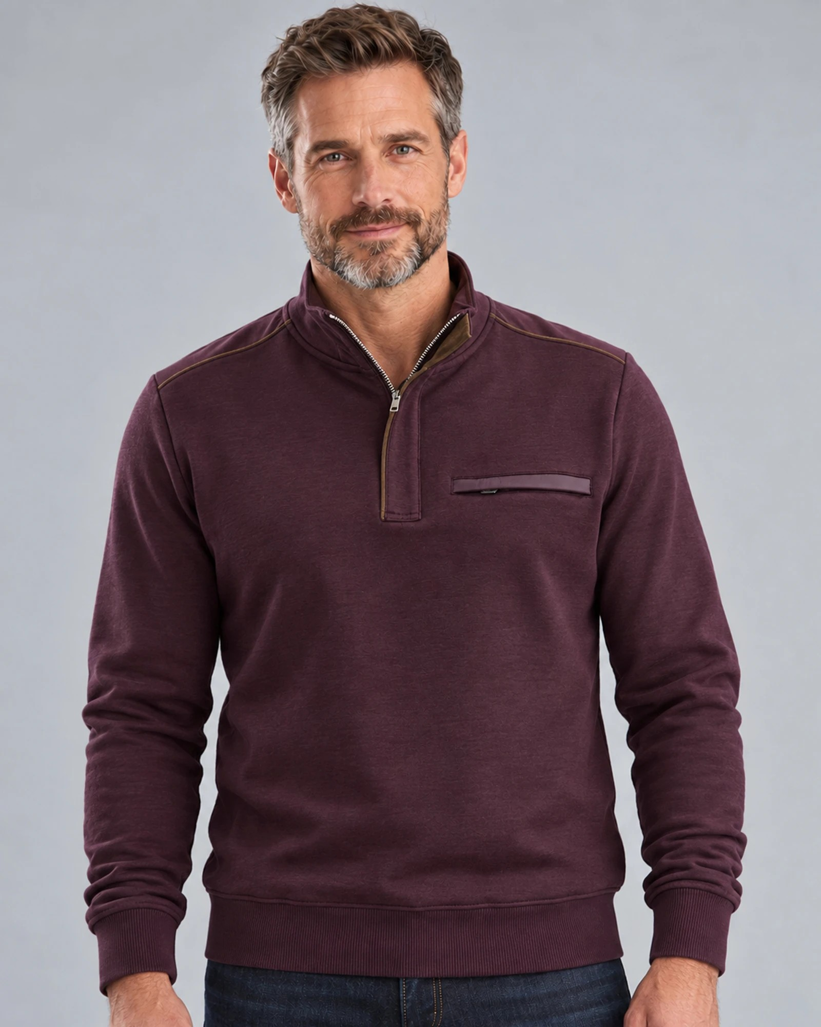 Vedoneire Half-Zip Cherry Sweatshirt