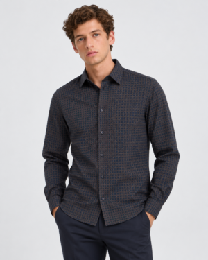 Casual Friday Vargas Geometric Print Shirt