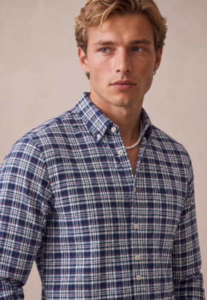 Fynch Hatton Cotton Oxford Check Shirt