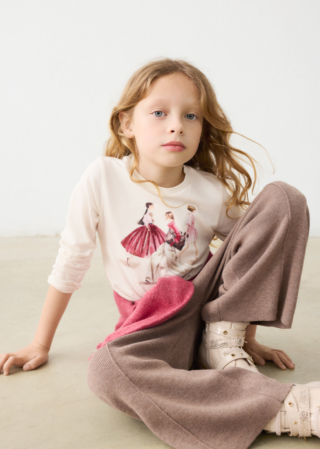 Mayoral Girls’ T-Shirt in White