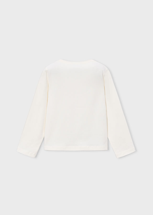 Back view of the Mayoral Girls’ T-Shirt in White