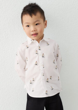 Mayoral baby boys’ ski print shirt with skier design