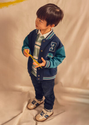 Mayoral dark blue denim jeans for boys – full product view