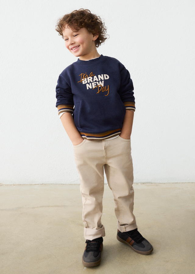 Mayoral Boys’ Regular-Fit Trousers in Walnut