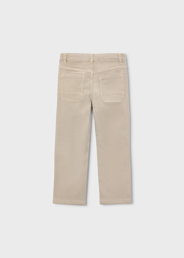 Back view of the Mayoral Boys’ Regular-Fit Trousers in Walnut
