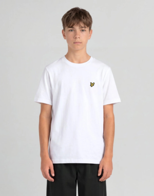 Lyle and Scott Teen Boy Plain White T-Shirt